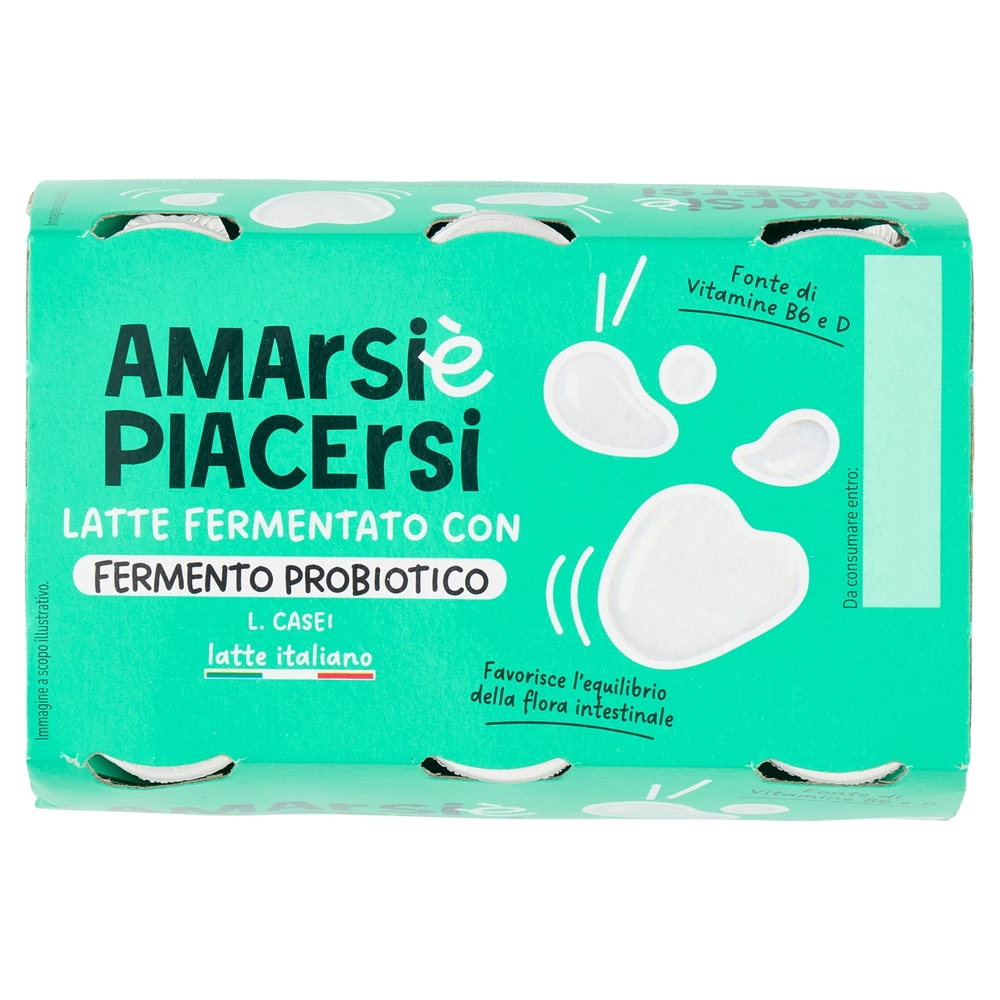 Amarsi è Piacersi Latte Fermentato con Fermento Probiotico 6 x 100 g